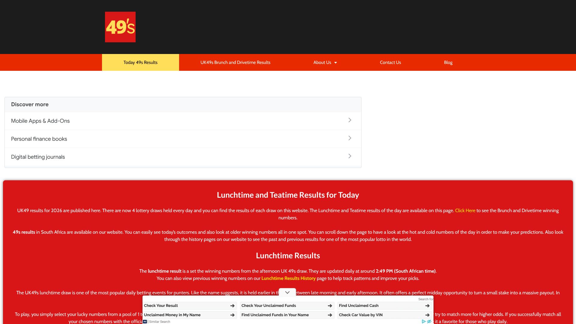 49sresult.co.za
