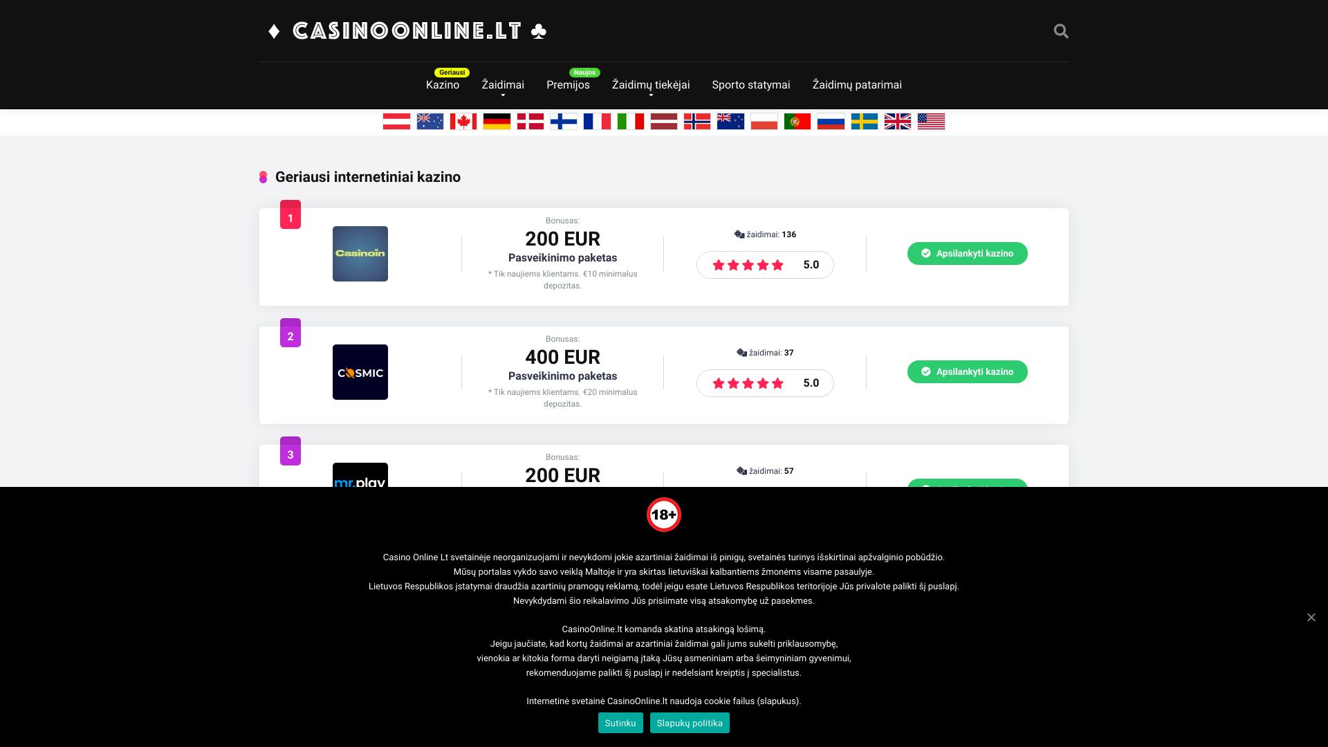 casinoonline.lt