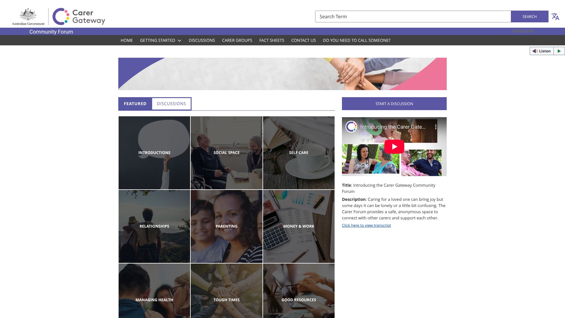 forum.carergateway.gov.au