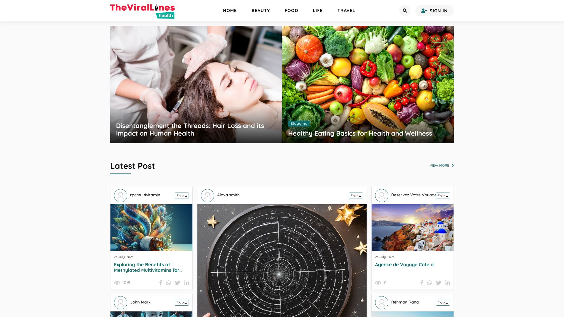 health.thevirallines.net