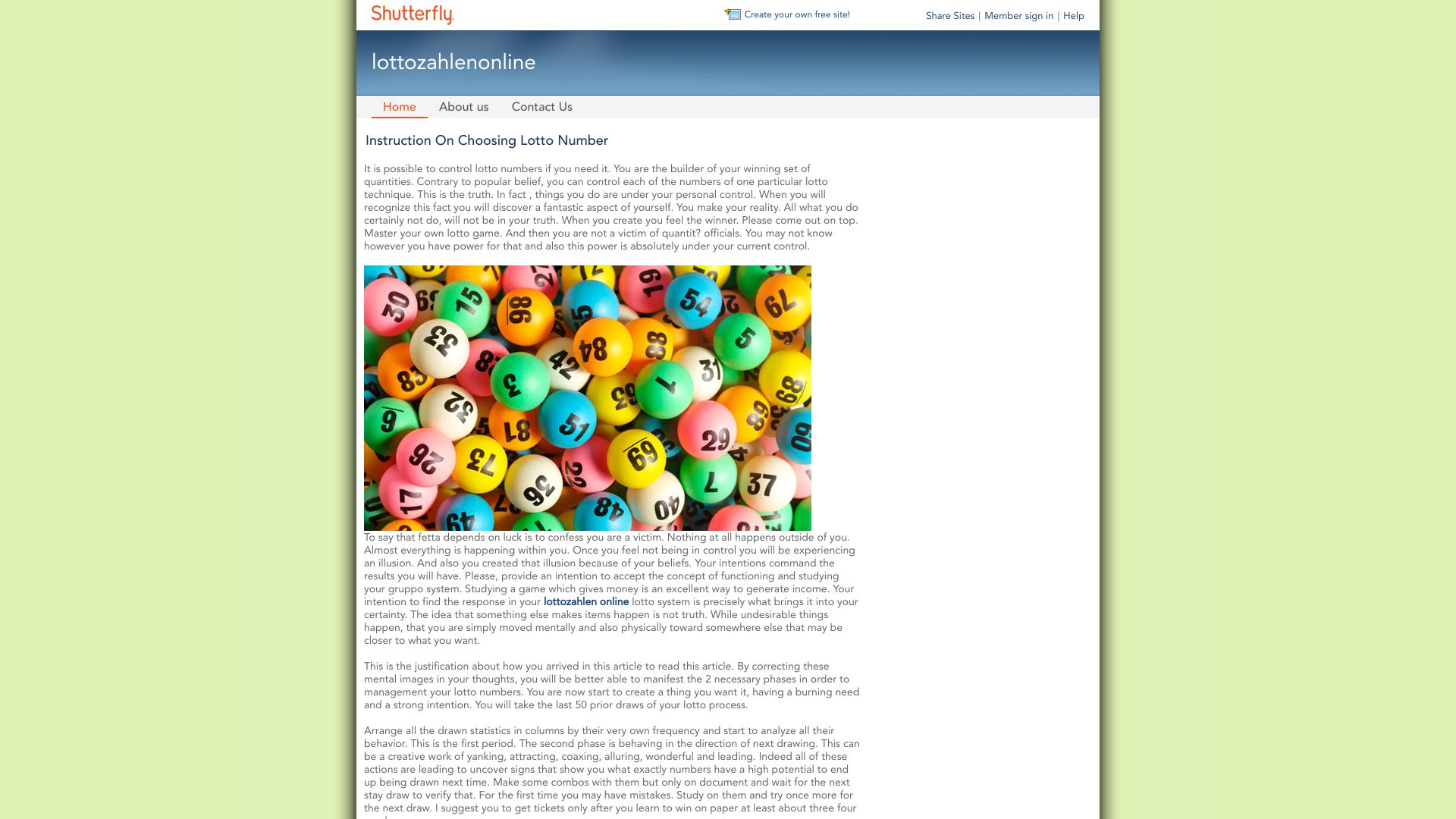 lottozahlenonline.shutterfly.com