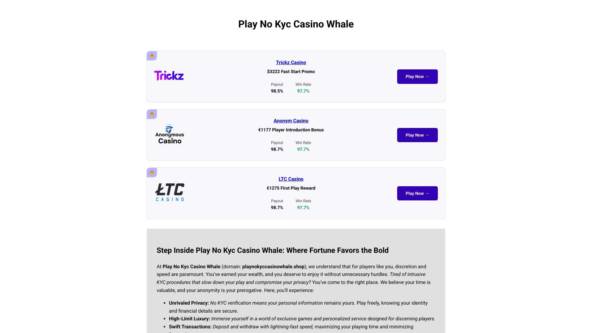 playnokyccasinowhale.shop